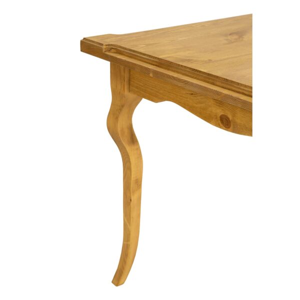 drewniany stół woskowany weranda