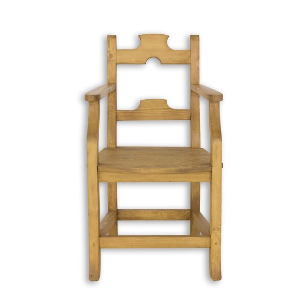 fotel drewniany sosnowy woskowany