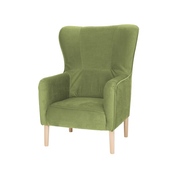 zielony fotel uszak
