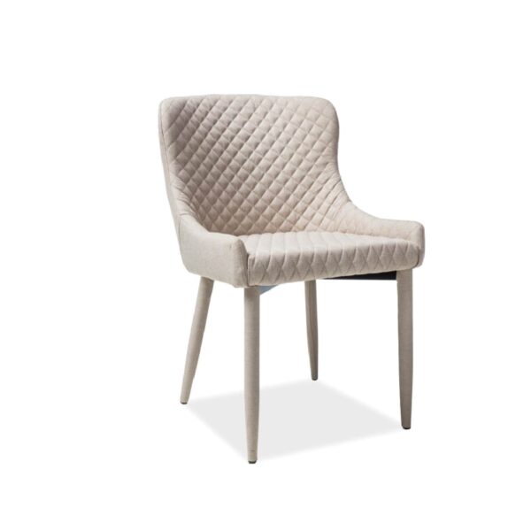 krzesło tapicerowane colin białe
