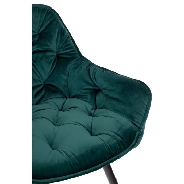 krzesło zielone tapicerowane