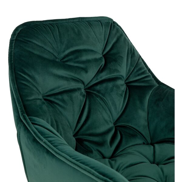 zielone krzesło tapicerowane