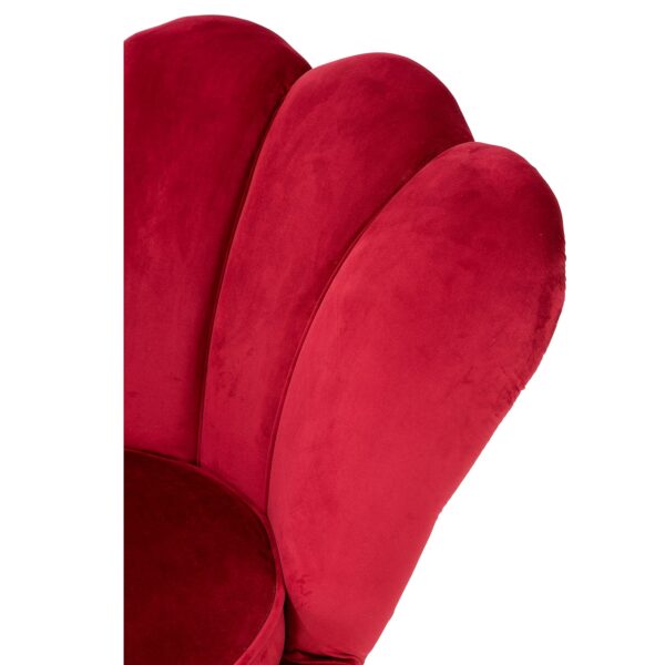 czerwony fotel sypialnia