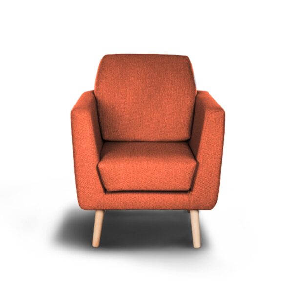 pomarańczowy fotel lester amore 44