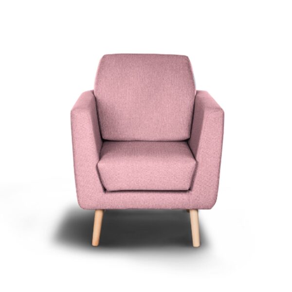 różowy fotel lester amore 19