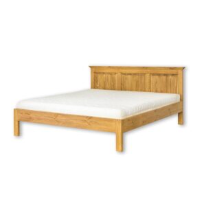 Rustykalne łóżko woskowane drewniane łóżko woskowane małżeńskie