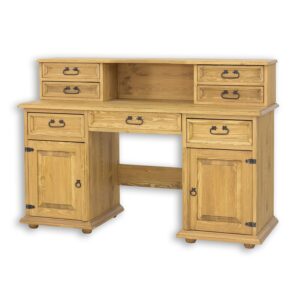 biurko drewniane woskowane