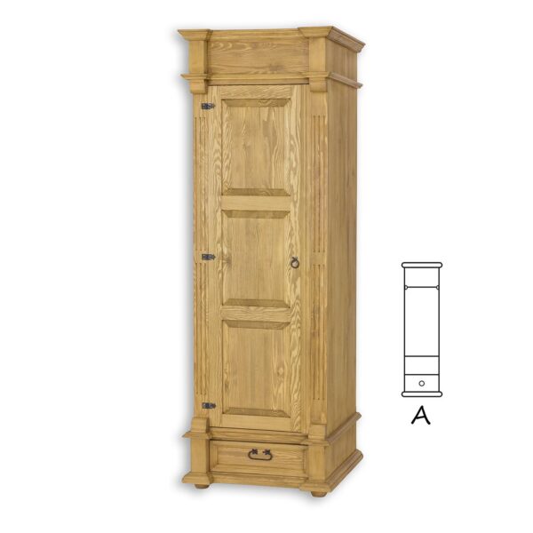 szafa drewniana 1-drzwiowa