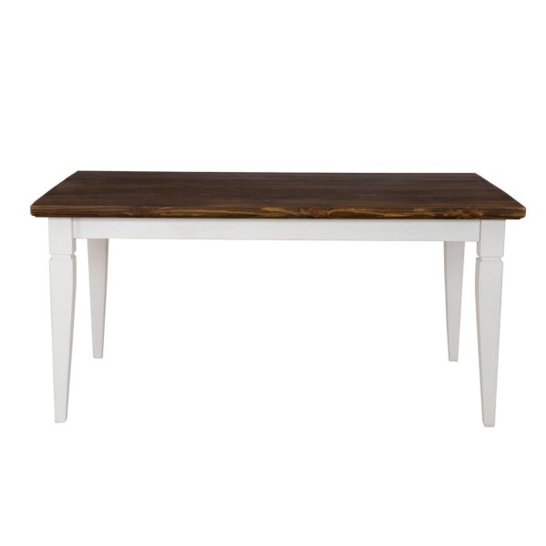 biały stół drewniany