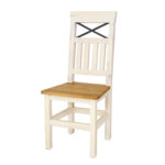 Krzesło drewniane bielone kuchenne SEL 15