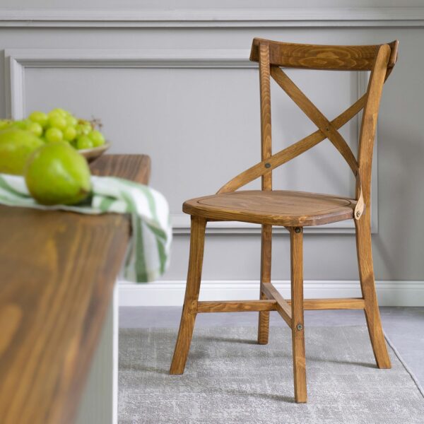 krzesło drewniane lars woskowane