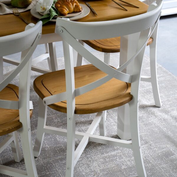 krzesła gięte drewniane retro białe