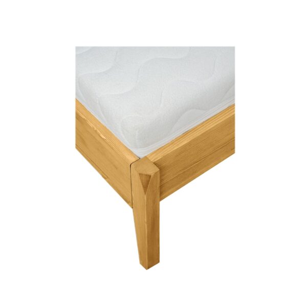 łóżko woskowane z drewna