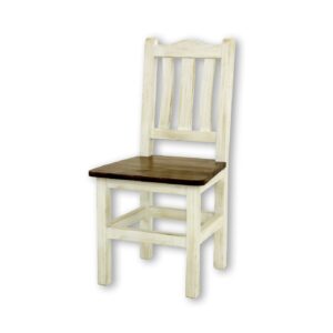 Bielone krzesło kuchenne