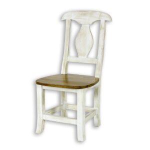 Białe krzesło kuchenne